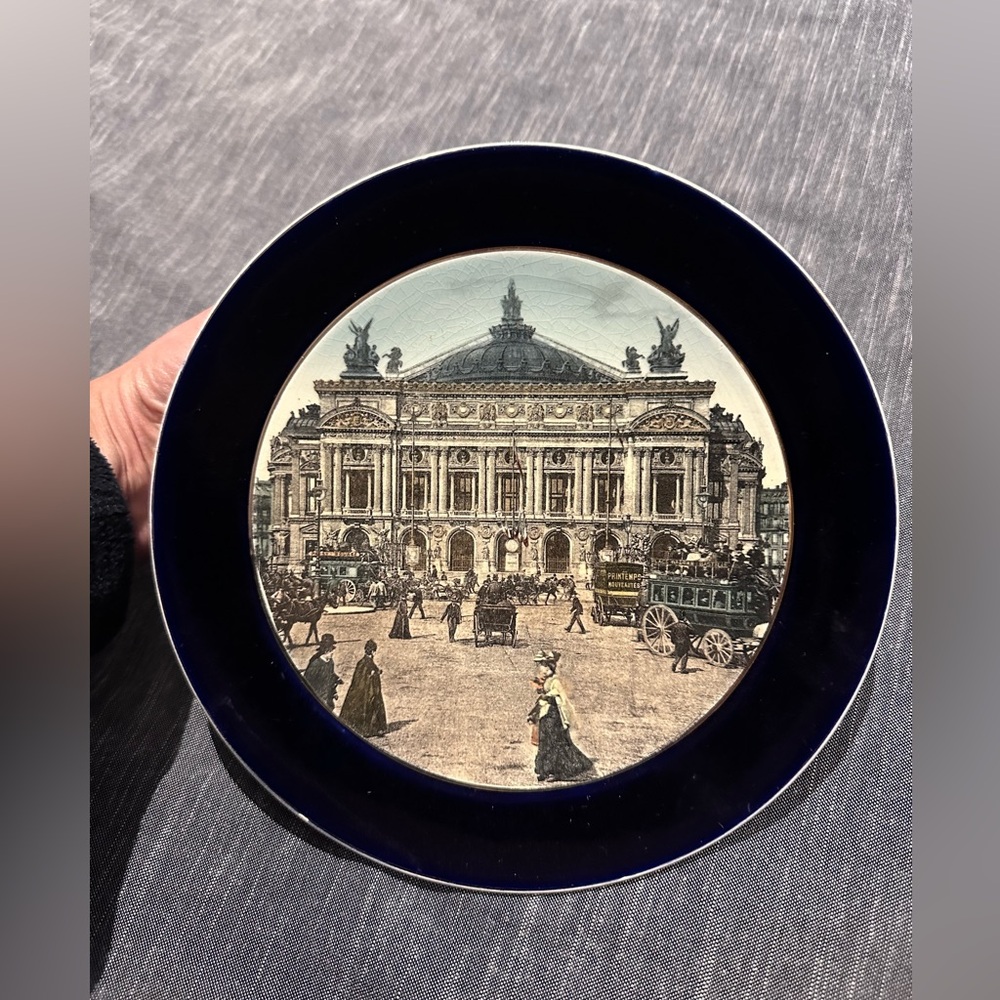 Sarreguemines Plate Opera De Paris Rare
